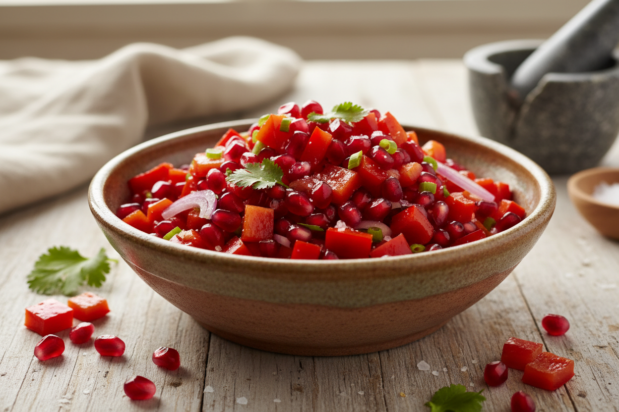 Pomegranate & Red Pepper Salsa