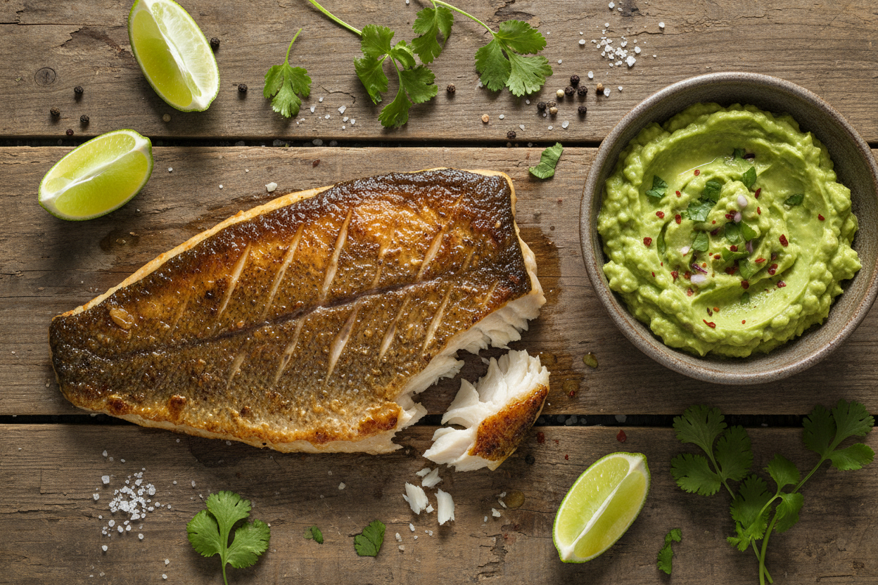 Chilean Sea Bass with Guacamole