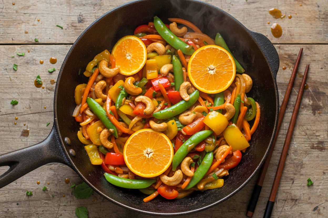 Orange & Cashew Stir Fry
