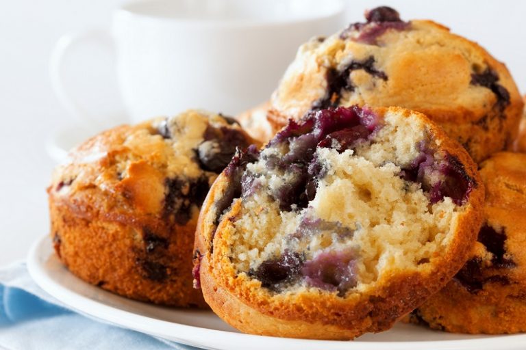 Saskatoon Berry Lentil Muffins