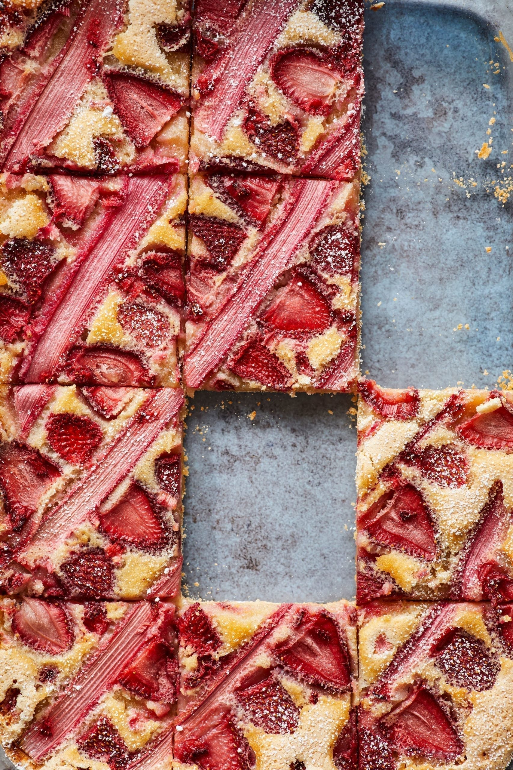 strawberry rhubarb bars
