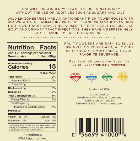 Wild Lingonberry Powder