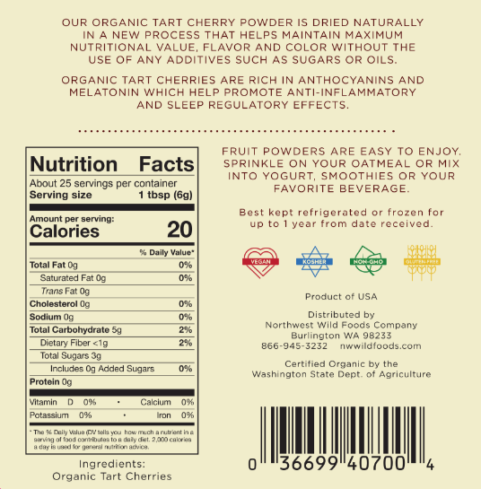 Organic Tart Cherry Powder