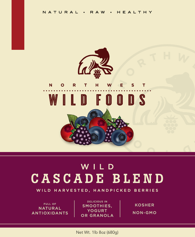 Fresh Frozen Wild Cascade Berry Blend