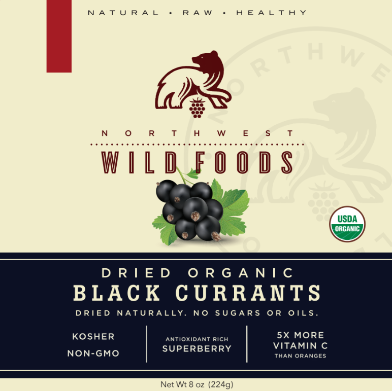Dried Organic Black Currants