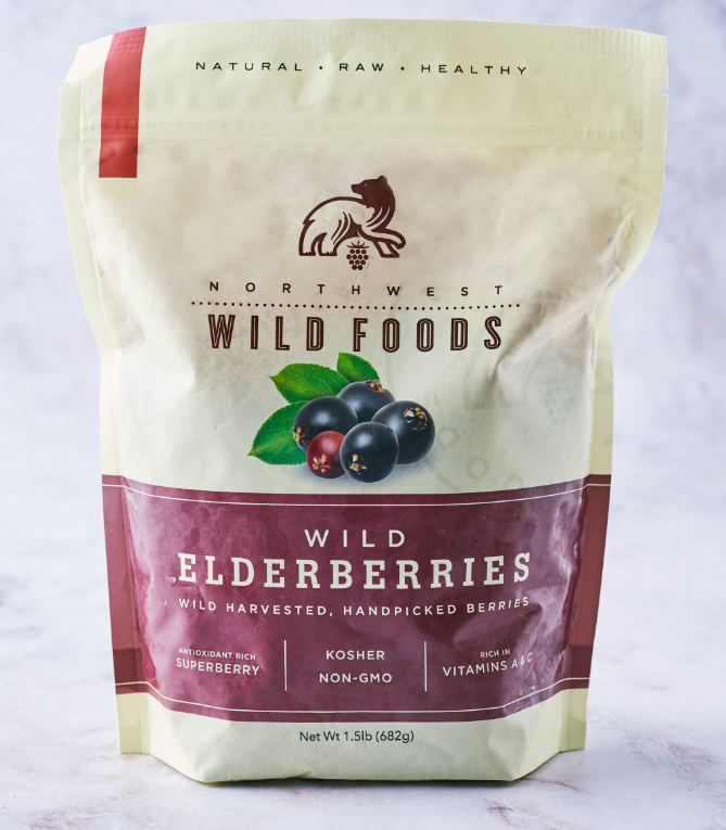 Fresh Frozen Wild Elderberries