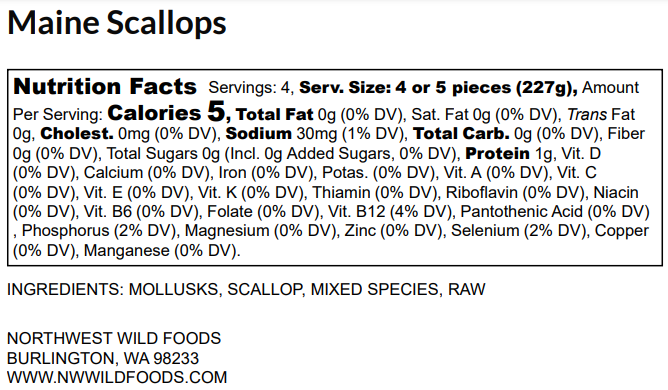 Wild Maine Scallops