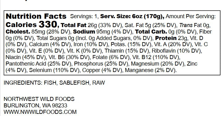 Wild Alaskan Black Cod