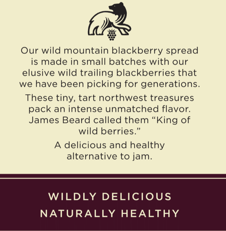 Wild Mountain Blackberry Fruit Spread