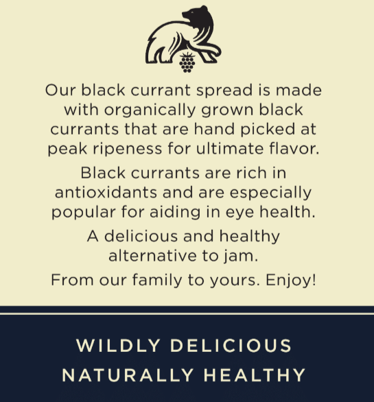 Black Currant Fruit Spread