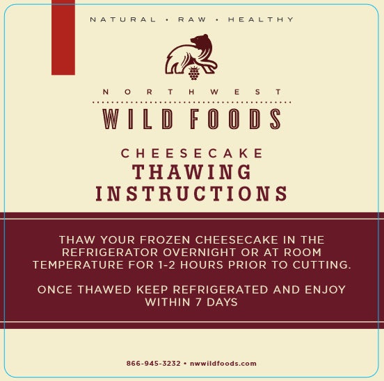 Wild Huckleberry Cheesecake