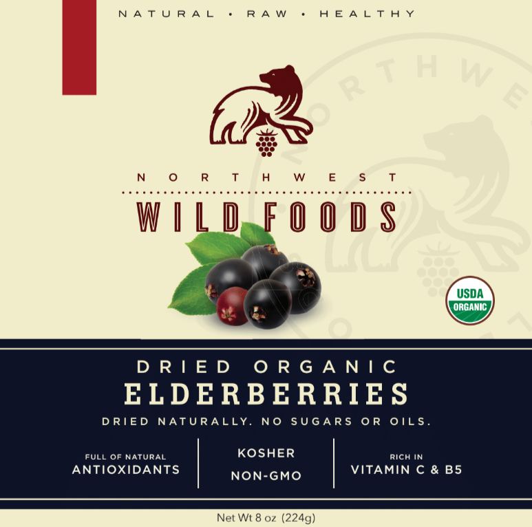 Dried Organic Elderberries