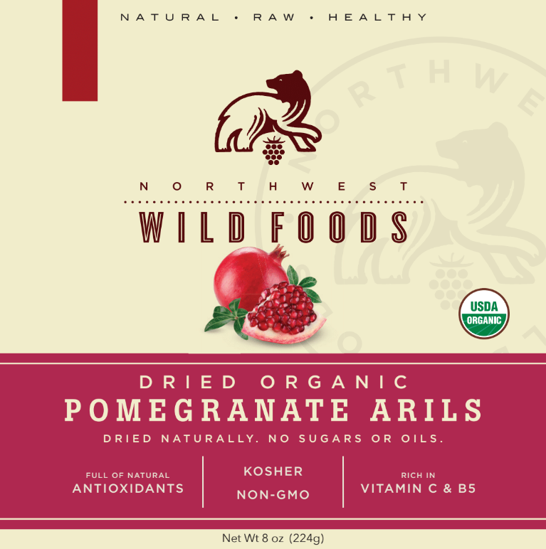 Dried Organic Pomegranate Arils