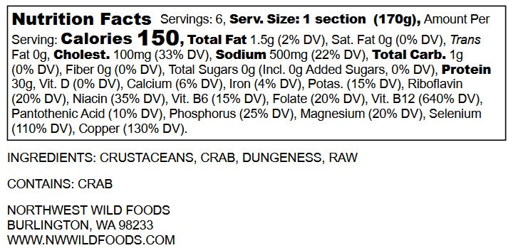 Wild Dungeness Crab Clusters