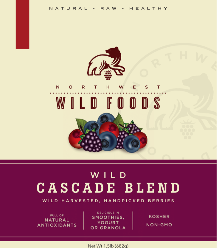 Fresh Frozen Wild Cascade Berry Blend