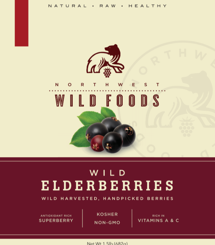 Fresh Frozen Wild Elderberries