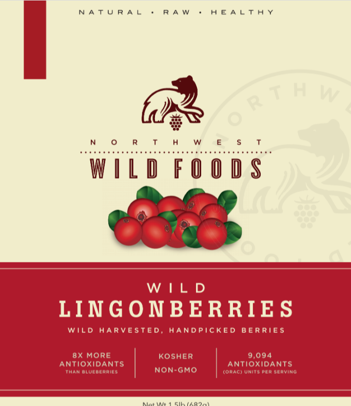 Fresh Frozen Wild Lingonberries