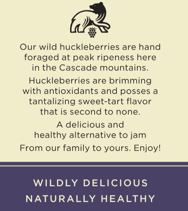 Wild Blue Huckleberry Fruit Spread