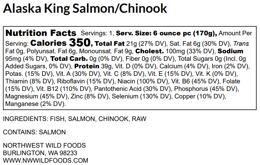Wild Alaskan King Salmon