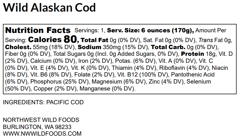 Wild Alaskan Cod