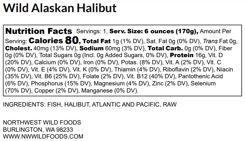 Wild Alaskan Halibut