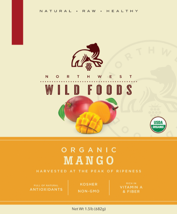 Fresh Frozen Organic Mango Chunks