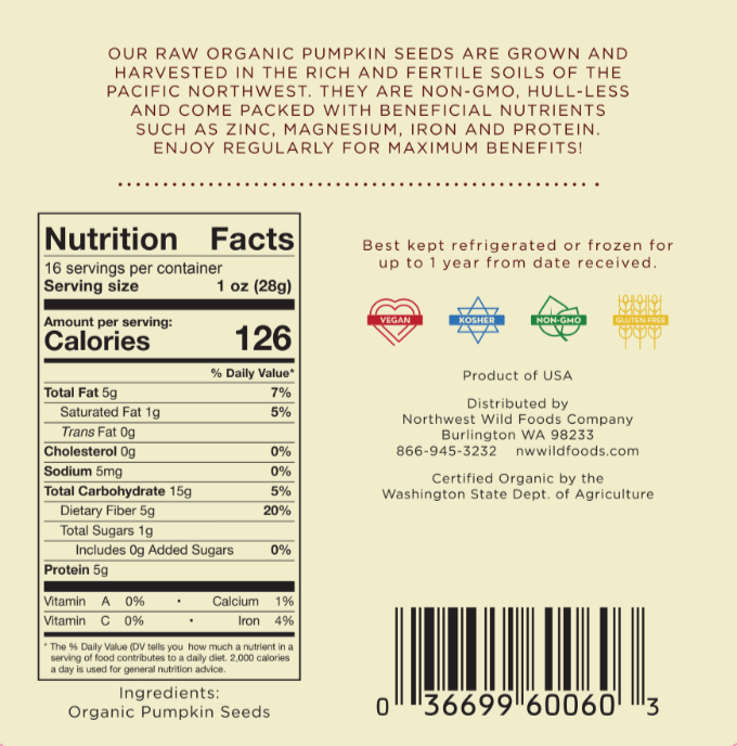 Raw Organic Pumpkin Seeds