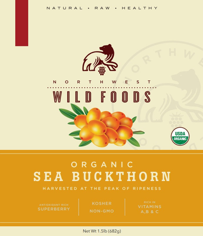 Fresh Frozen Organic Sea Buckthorn