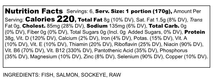 Wild Alaskan Sockeye Salmon