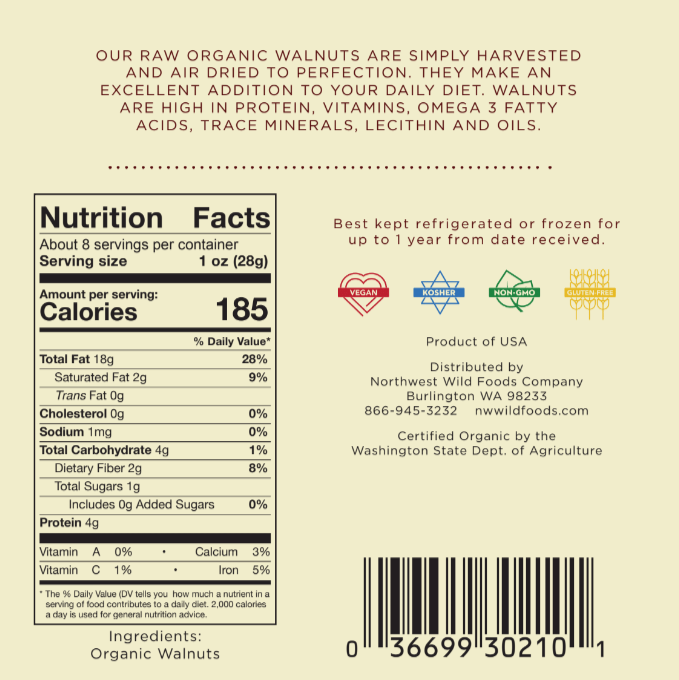 Raw Organic Walnuts