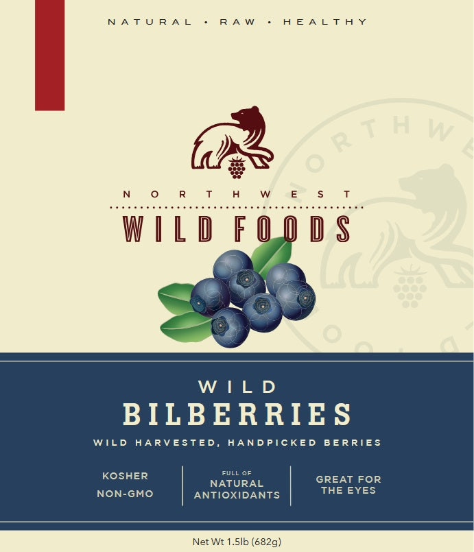 Fresh Frozen Wild Bilberries