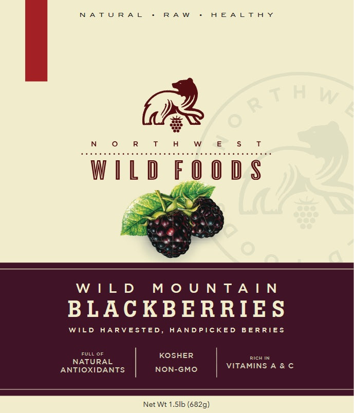 Fresh Frozen Wild Mountain Blackberries