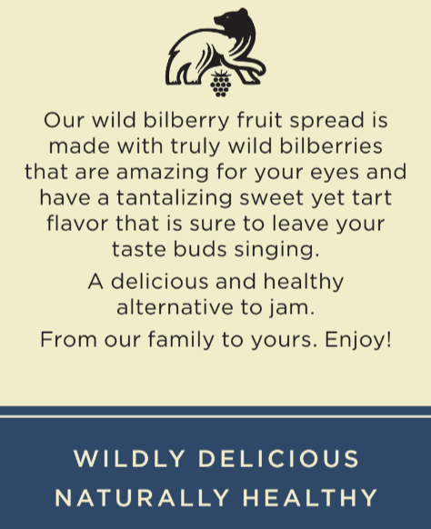 Wild Bilberry Fruit Spread