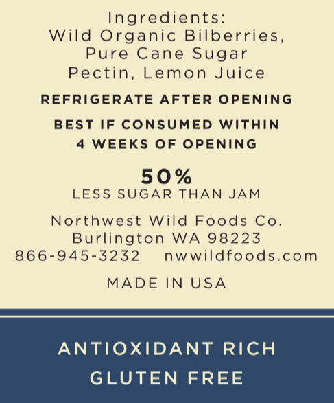 Wild Bilberry Fruit Spread