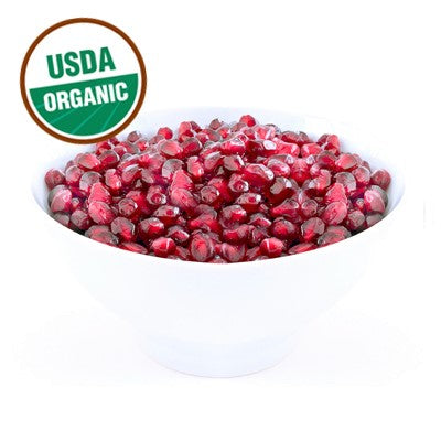 Fresh frozen organic pomegranate arils