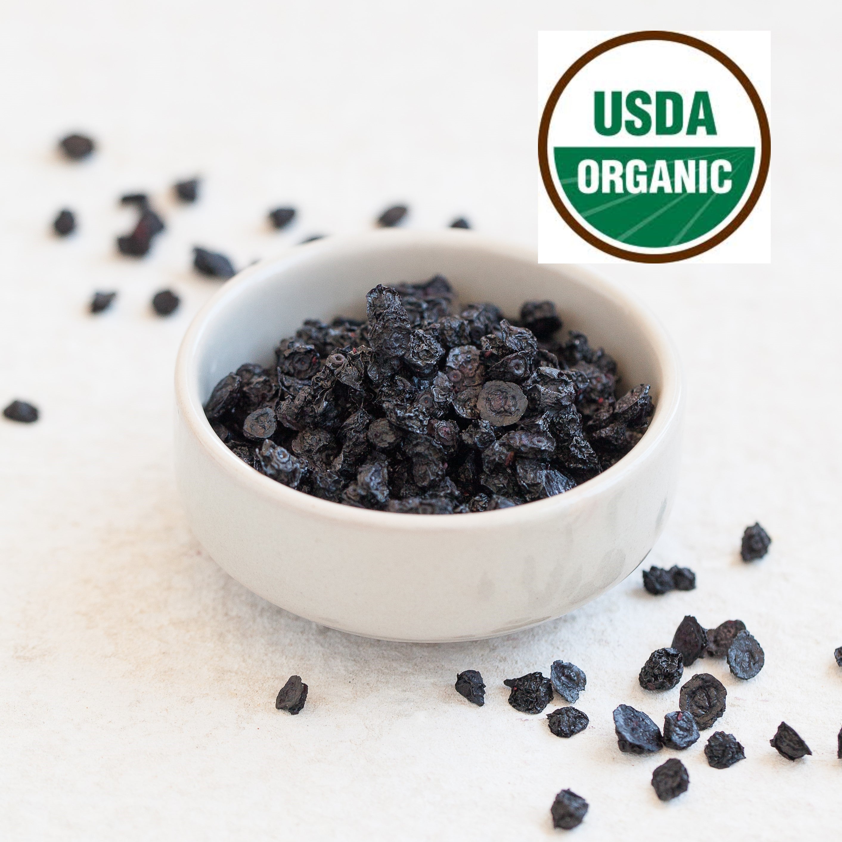 Dried Wild Organic Blueberries