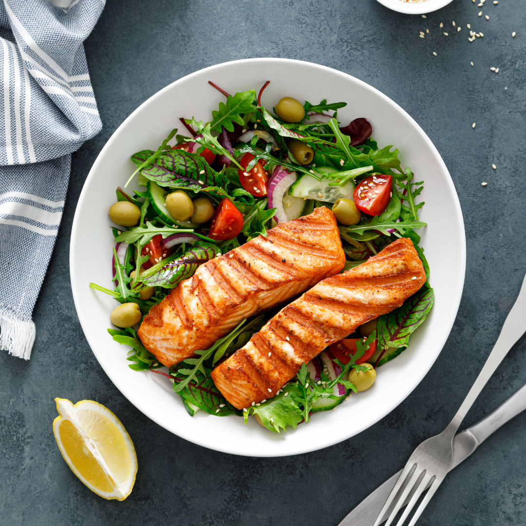 Mediterranean Coho Salmon Salad