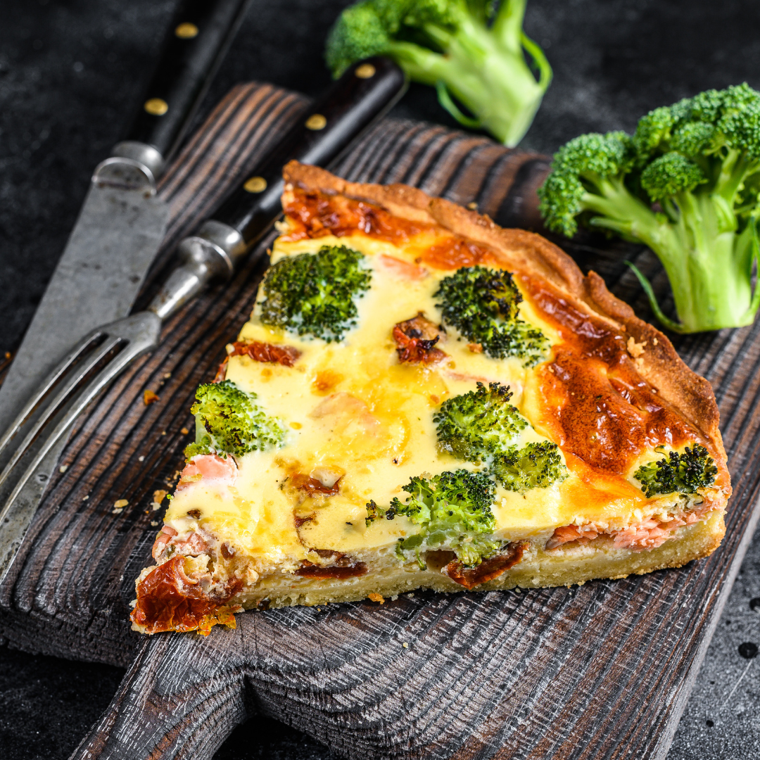 Wild Salmon and Broccoli Quiche