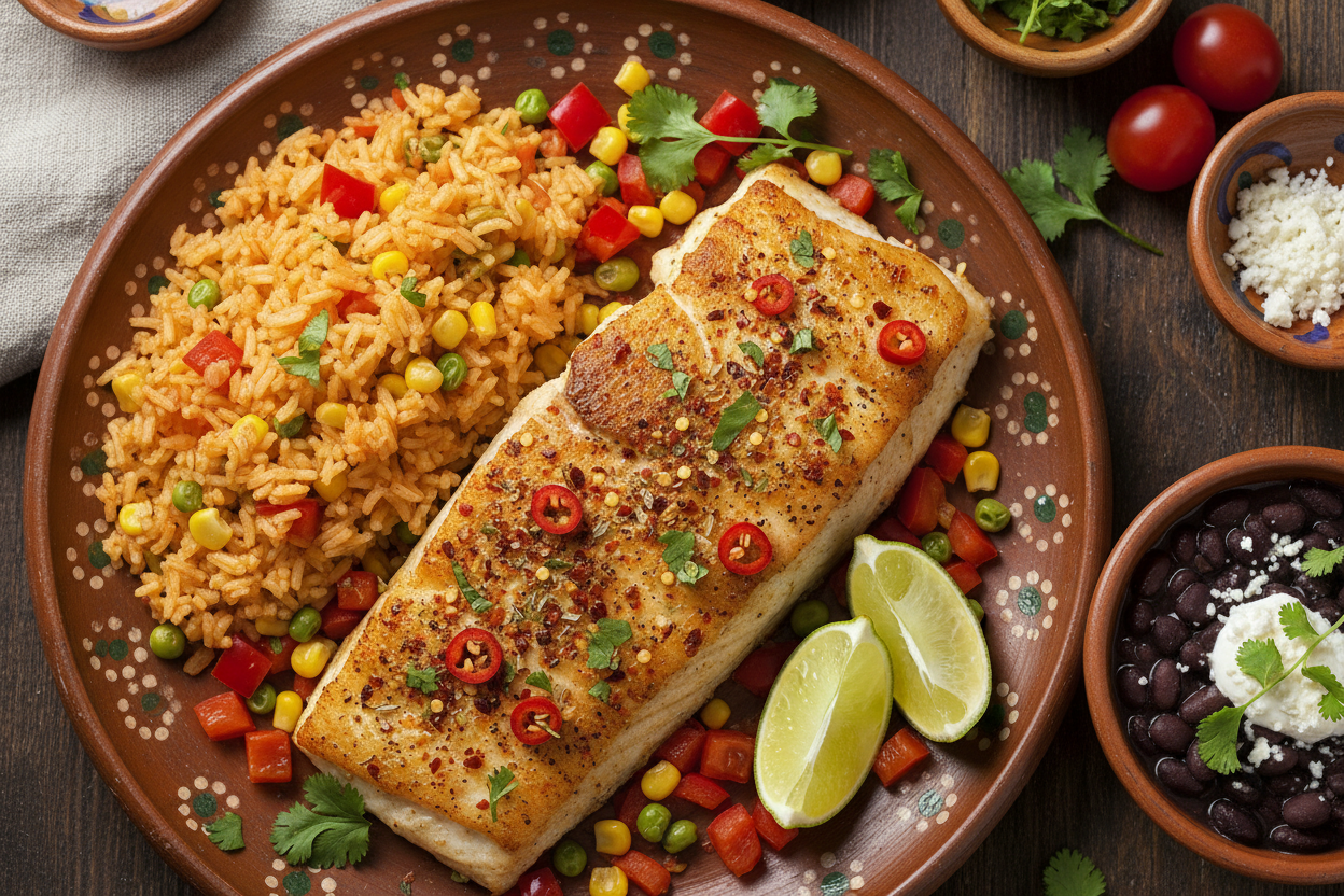 Mexican Baked Black Cod
