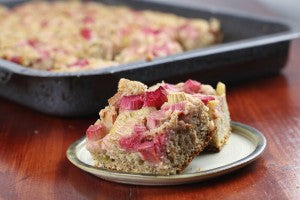Moist Rhubarb Coffee Cake