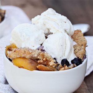 Peach Huckleberry Crisp