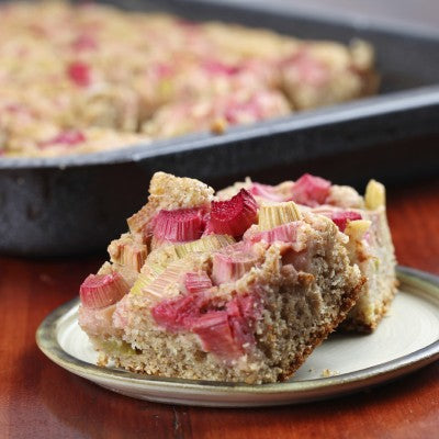Rhubarb Bread Pudding