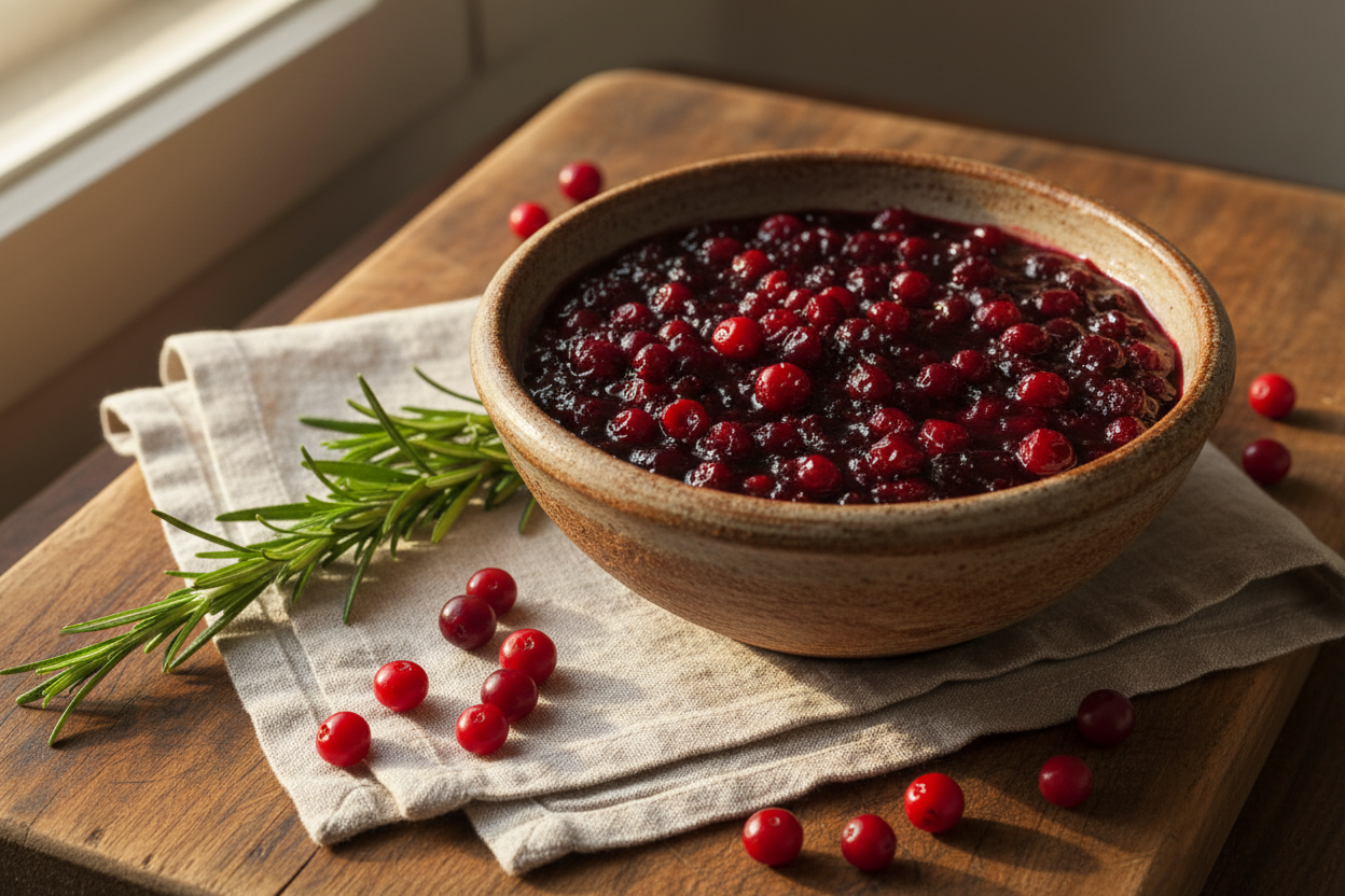 Lingonberry Rosemary Jam