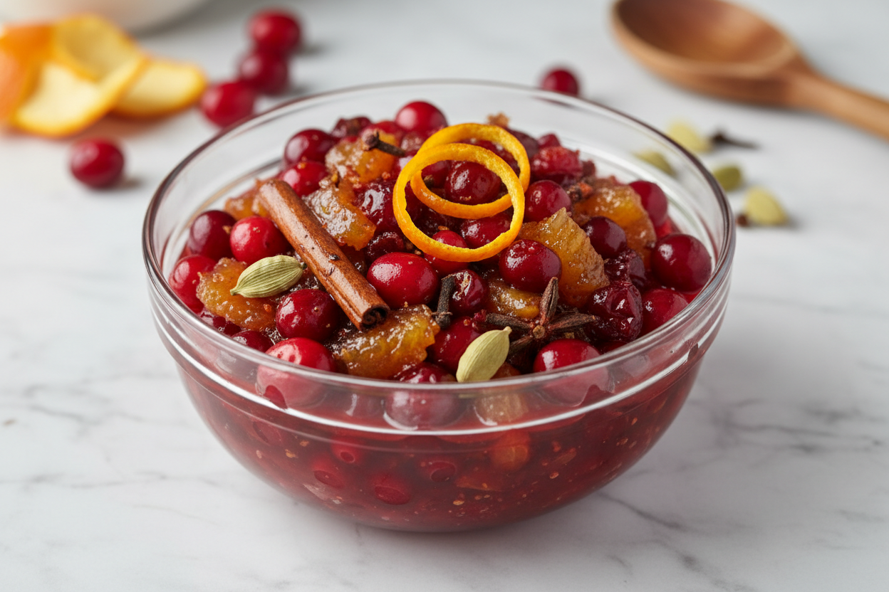 Spiced Cranberry Orange Chutney