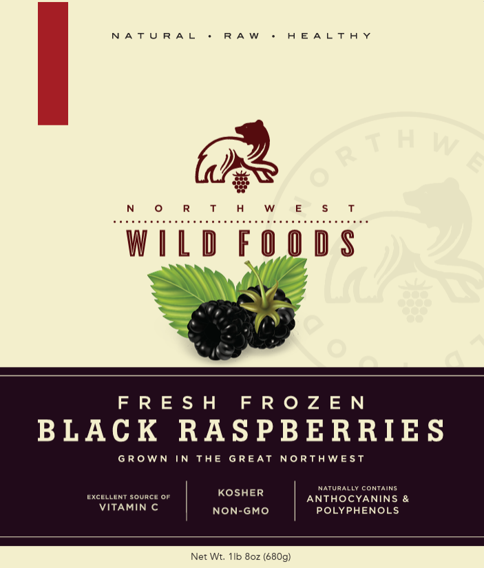 Fresh Frozen Black Raspberries