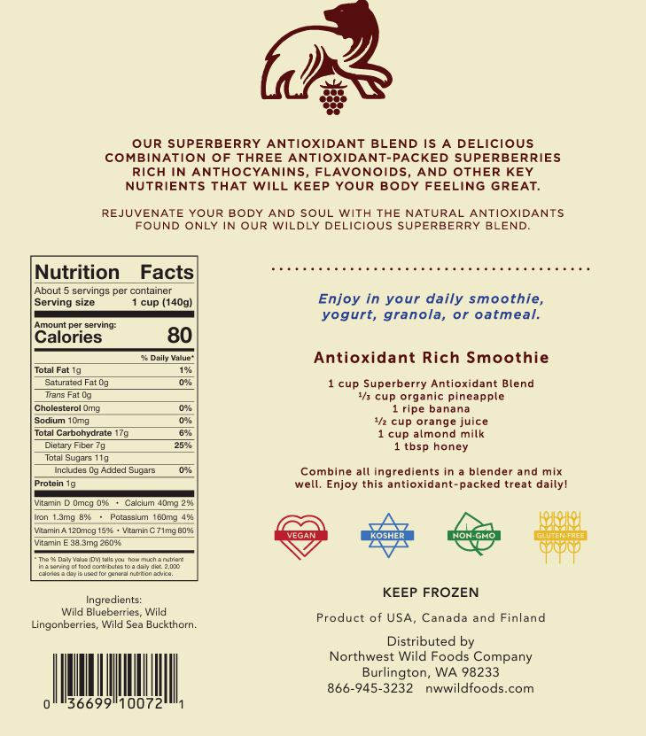 Fresh Frozen Superberry Antioxidant Blend