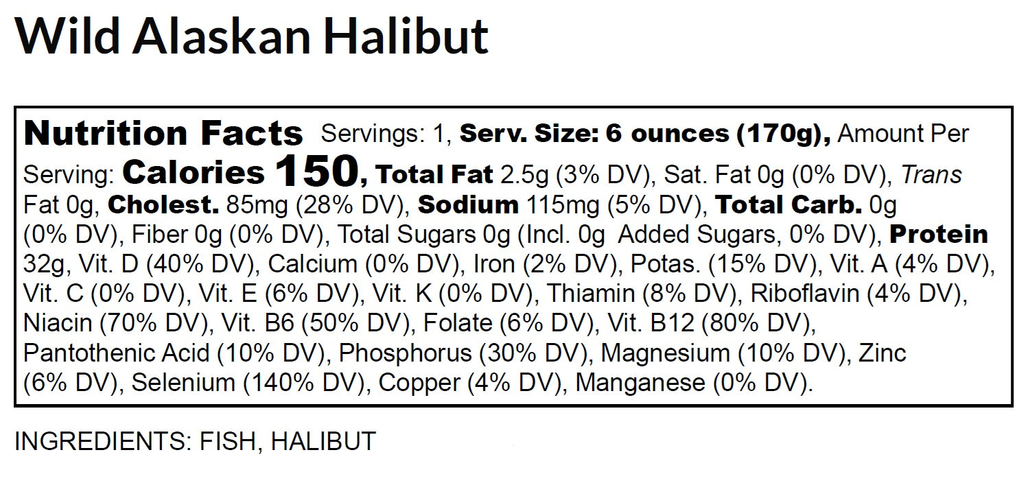 Wild Alaskan Halibut Burger Meat