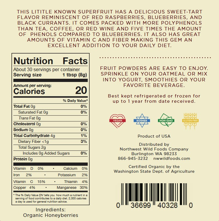 Organic Honeyberry Powder